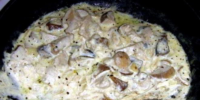 Рецепт волнушек, жареных в сметанном соусе