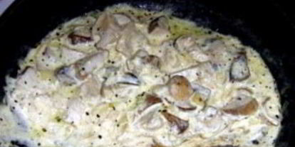 Шаг 4: волнушек, жареных в сметанном соусе