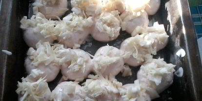 Шаг 5: запеченных шампиньонов