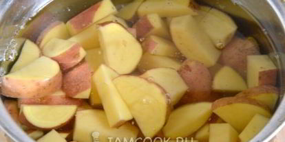 Шаг 3: жареных опят с картошкой