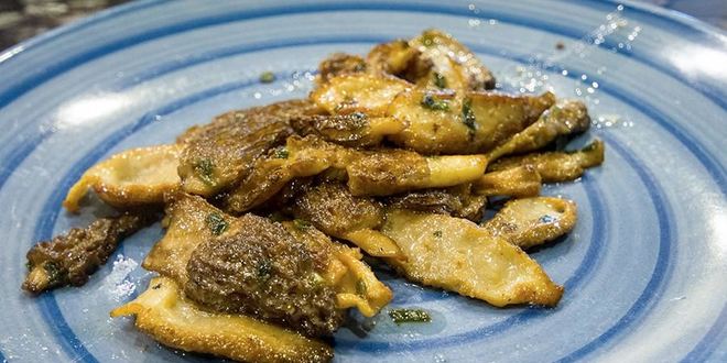 Рецепт жареных сморчков