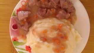 Рецепт Гуляша из говядины с подливой