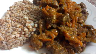 Рецепт Гуляша из говяжьего сердца