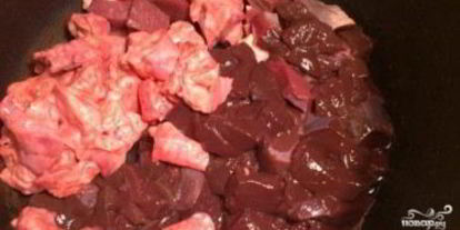 Шаг 2: гуляша из говяжьего сердца