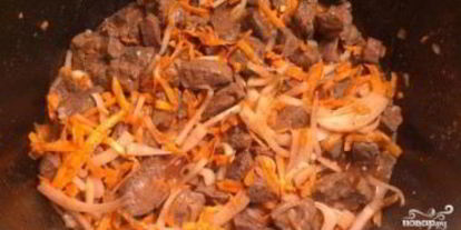 Шаг 4: гуляша из говяжьего сердца