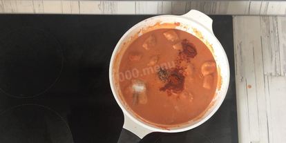 Шаг 5: гуляша из индейки с подливкой