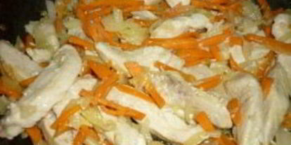 Шаг 4: гуляша из куриной грудки