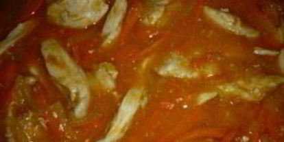 Шаг 7: гуляша из куриной грудки