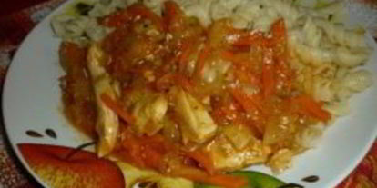 Шаг 9: гуляша из куриной грудки