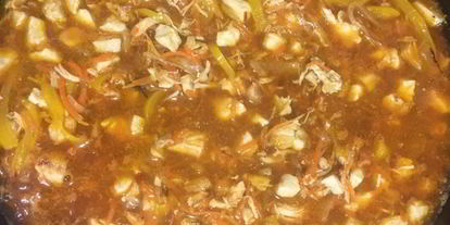 Шаг 7: гуляша из курицы с пюре из цветной капусты