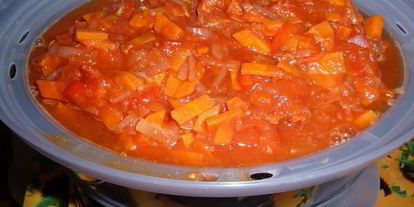 Шаг 4: гуляша из пароварки