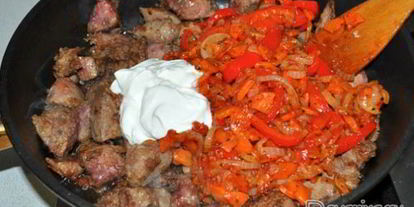 Шаг 5: гуляша из печени