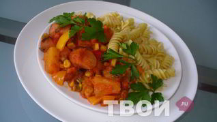 Рецепт Гуляша из сосисок