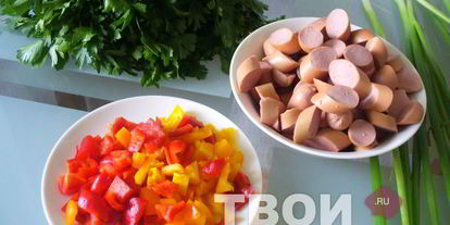 Шаг 1: гуляша из сосисок