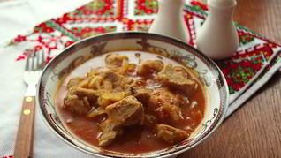 Рецепт Гуляша из свинины с овощами