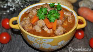 Рецепт Гуляша из свинины с вином
