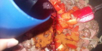 Шаг 5: гуляша по-немецки с перцем