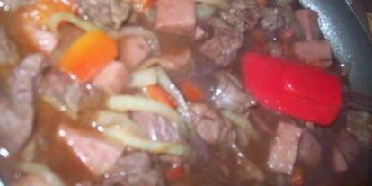 Шаг 6: гуляша по-немецки с перцем