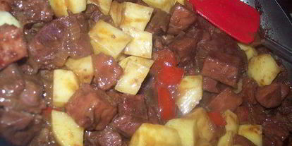 Шаг 7: гуляша по-немецки с перцем