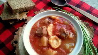 Рецепт Гуляша по-венгерски с клецками