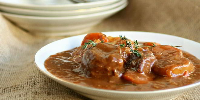 Рецепт спинного гуляша с морковью