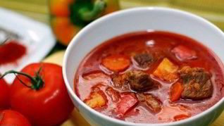 Рецепт Супа-гуляша из говядины с картофелем по-закарпатски