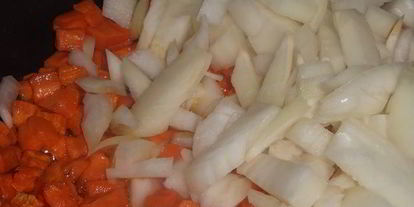 Шаг 1: супа-гуляша с шеей индейки