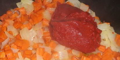 Шаг 2: супа-гуляша с шеей индейки