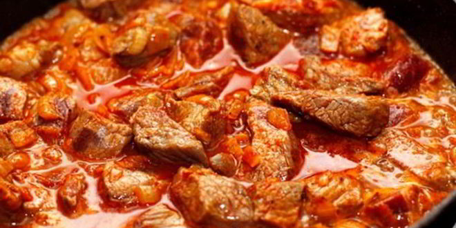 Рецепт Венгерского гуляша со сладким перцем