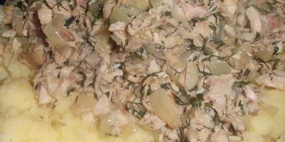 Шаг 5: картофельного пюре с индейкой