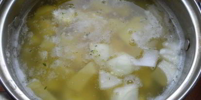 Шаг 1: картофельного пюре с луком и куркумой