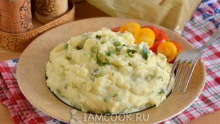 Рецепт Картофельного пюре с пармезаном и петрушкой