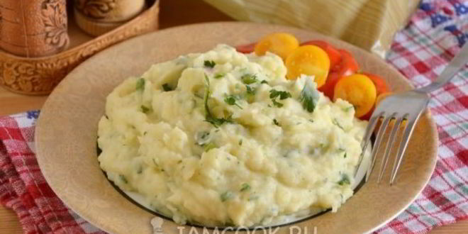 Рецепт картофельного пюре с пармезаном и петрушкой