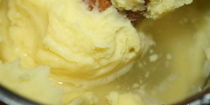 Шаг 4: картофельного пюре с плавленым сыром и топленым сливочным маслом невесомость