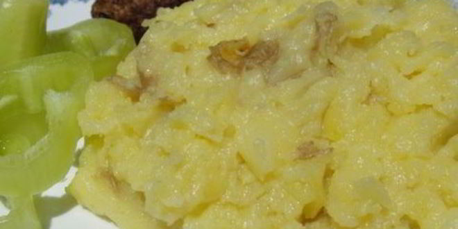 Рецепт картофельного пюре с твердым сыром