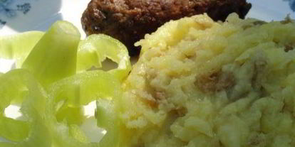 Шаг 3: картофельного пюре с твердым сыром