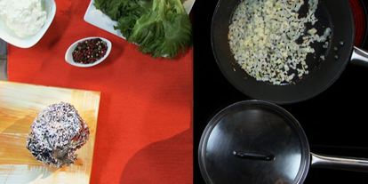 Шаг 3: картофельного пюре со сладким перцем и помидорами