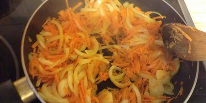 Шаг 2: гречаников с индейкой