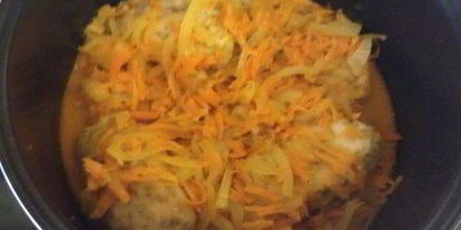 Шаг 4: гречаников с индейкой