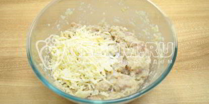 Шаг 5: котлет из куриного фарша с сыром