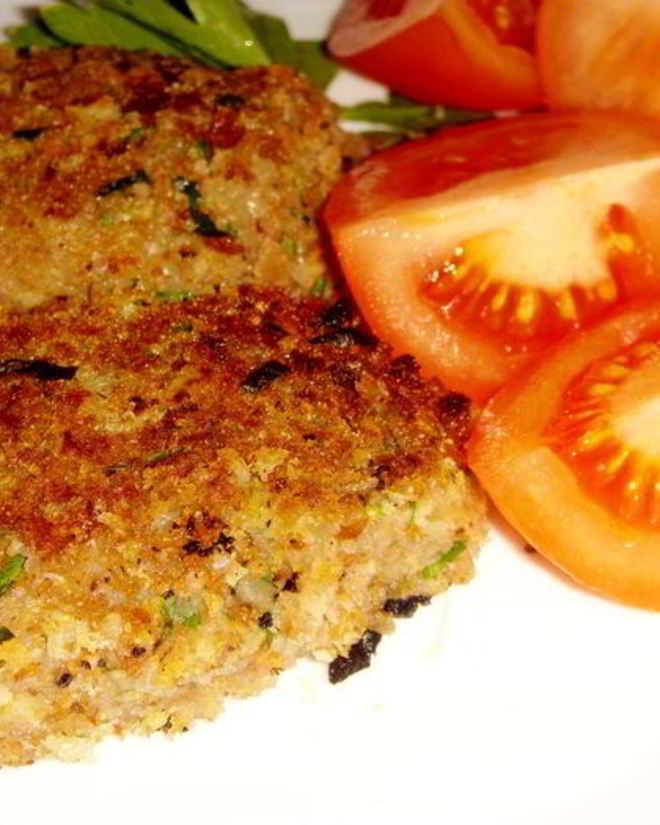 Рецепт котлет из печеного баклажана с гречневой мукой