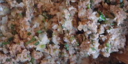 Шаг 2: котлет из печеного баклажана с гречневой мукой