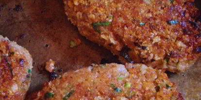 Шаг 3: котлет из печеного баклажана с гречневой мукой