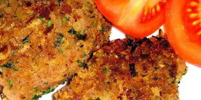 Шаг 4: котлет из печеного баклажана с гречневой мукой