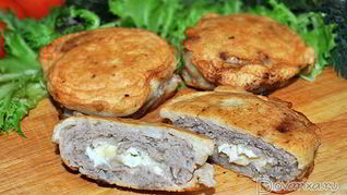 Рецепт Котлет с начинкой в кляре