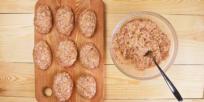 Рецепт куриных котлет с овсяными хлопьями