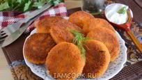 Рецепт Морковных котлет с манкой