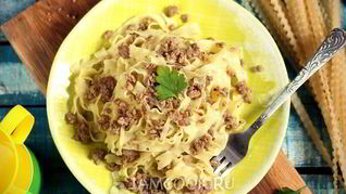 Рецепт Лапши с фаршем
