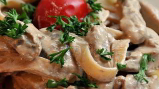 Рецепт Лапши с курицей и грибами