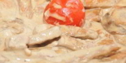 Шаг 4: лапши с курицей и грибами